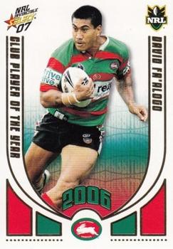 2007 Select NRL Invincible - Club Player Of The Year #CP12 David Fa'alogo Front